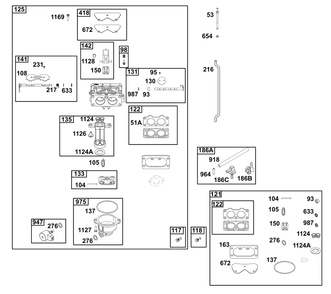 Carburetor Group Diagram and Parts List for 49T877-0055-Z1  Briggs and Stratton Engine